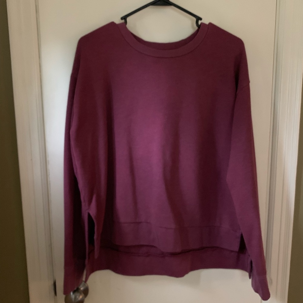Hi-lo boxy sweatshirt